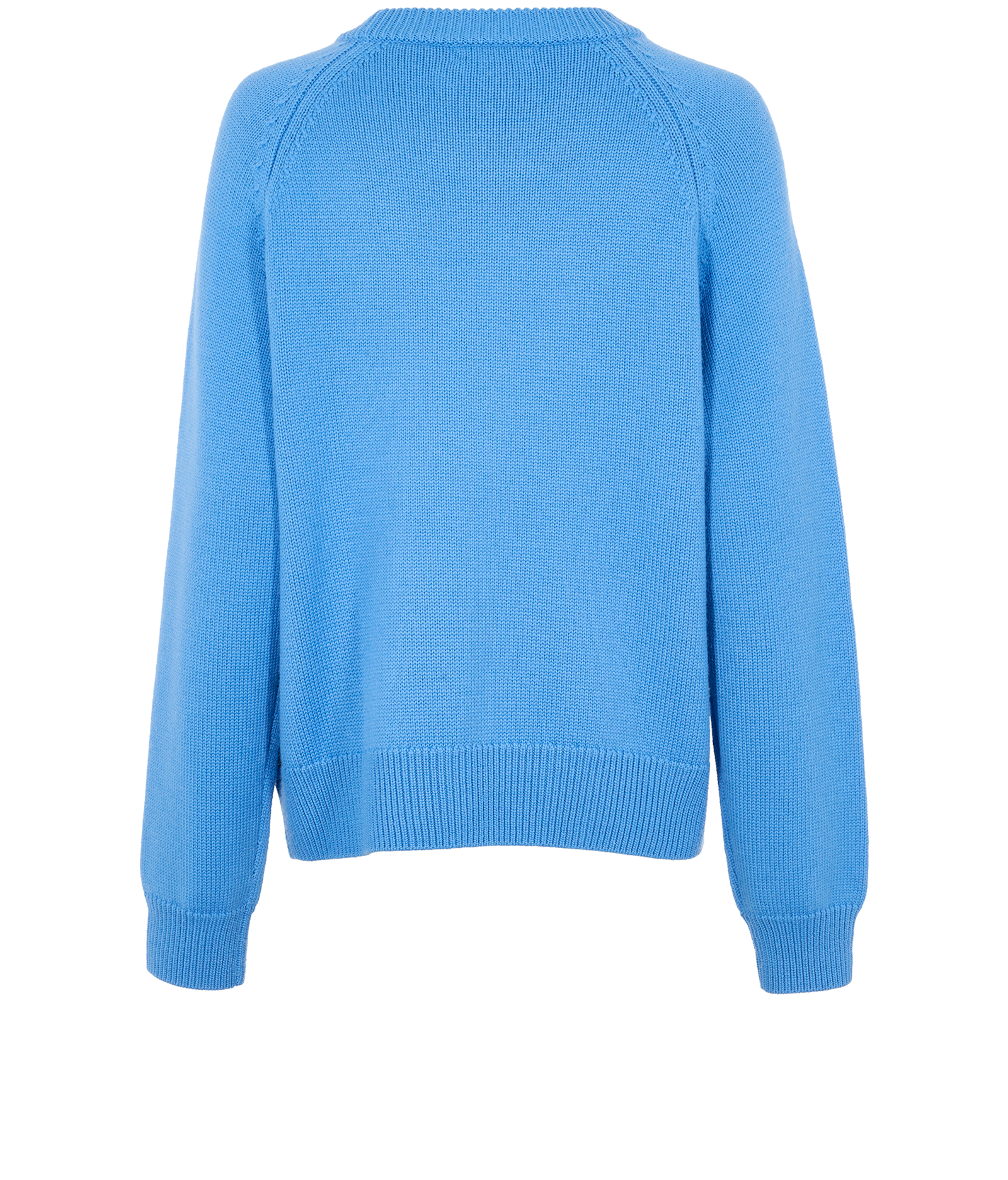 Burberry Knitted Plaid Jumper, &pound;230, Clothing, Blue, Wool, Back view