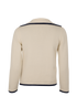 Celine Contrast-Trim Cardigan, &pound;595, Clothing, Cream, Cashmere, Back view