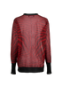 Dolce & Gabbana Semi Sheer Jumper, &pound;180, Clothing, Black/Red, Polyester (Polymer), Back view