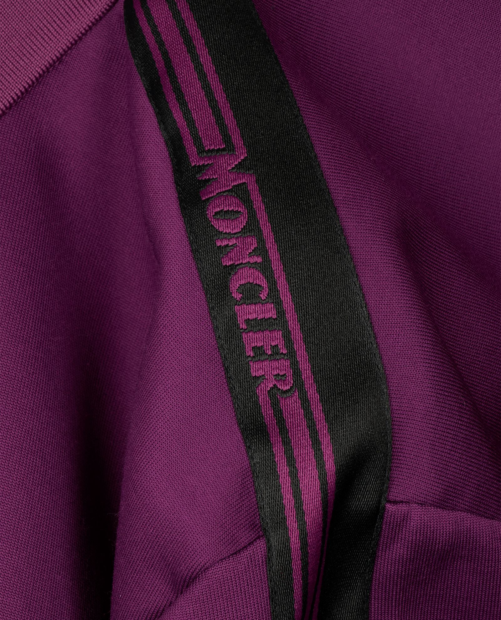 Moncler Track Jacket, &pound;160, Clothing, Purple, Cotton/Polyester (Polymer), Other view