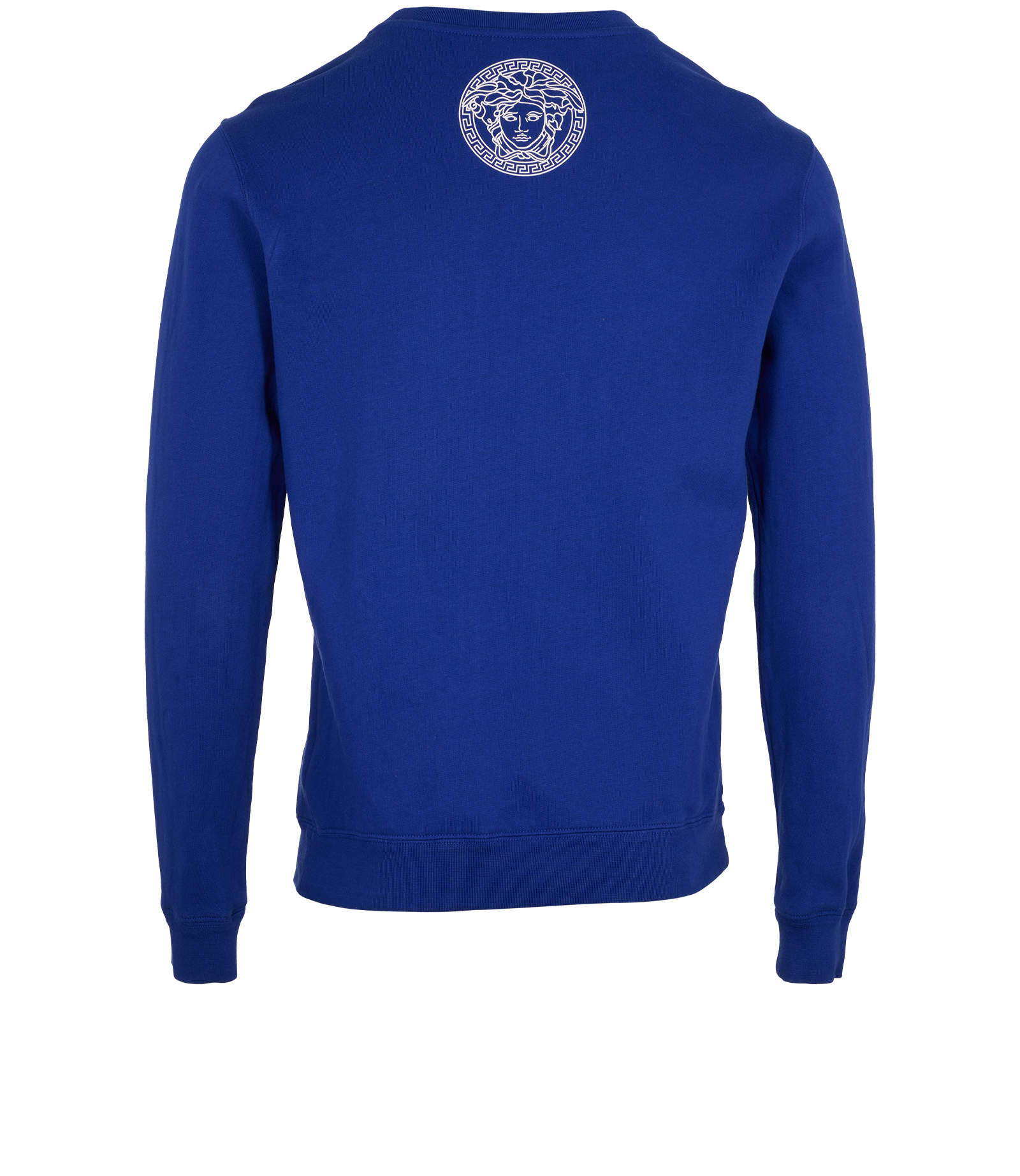 Versace Crewneck Sweater, &pound;150, Clothing, Blue, Cotton, Back view