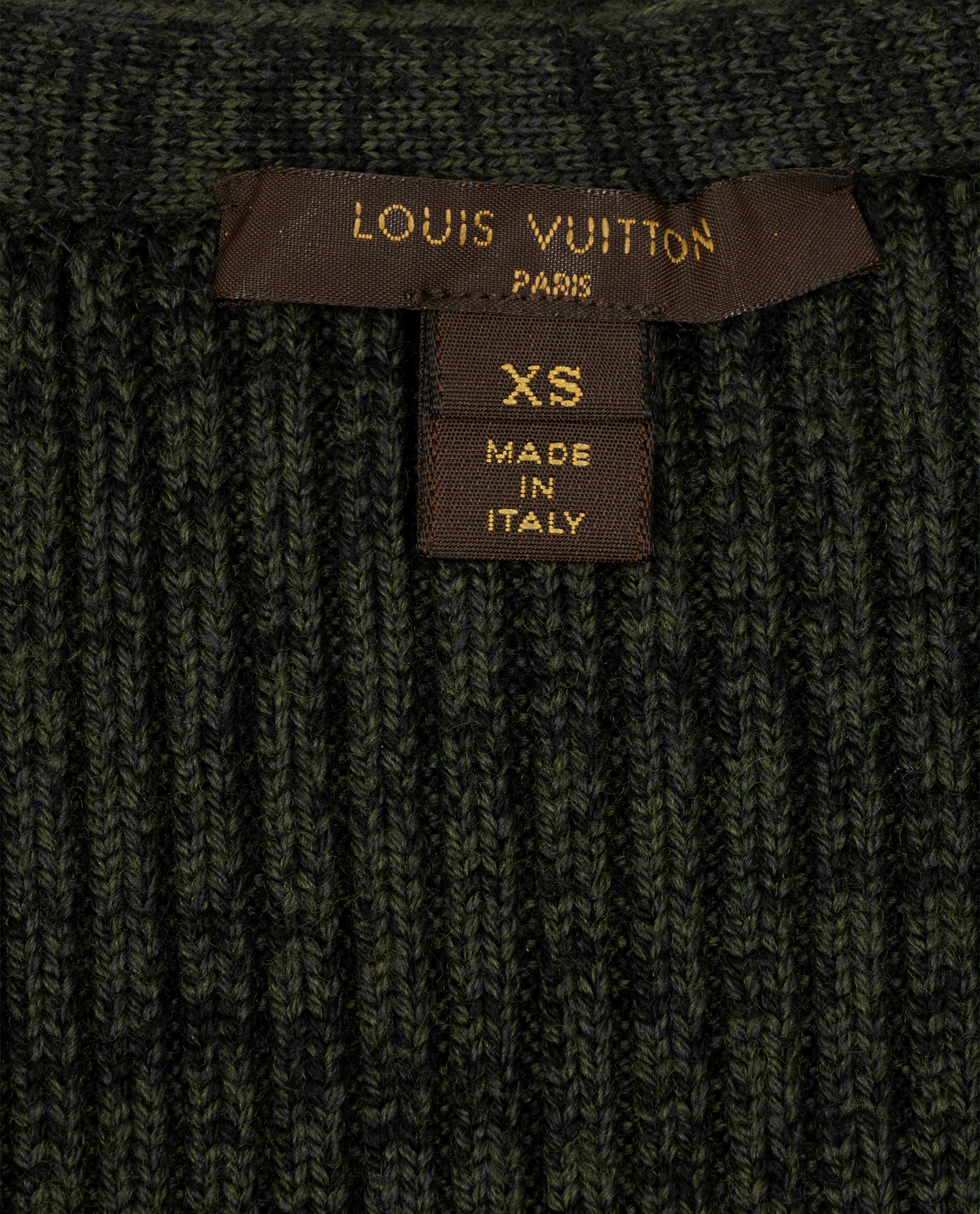 Louis Vuitton Mosaic Jumper, &pound;280, Clothing, Green, Wool, Other view