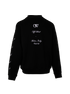 Off-White Embroidered 23 Abloh Jumper, &pound;230, Clothing, Black, Cotton, Back view