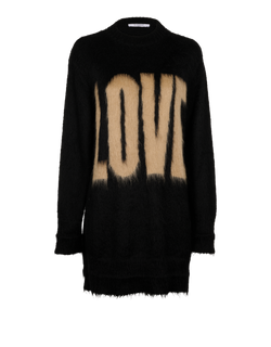 Givenchy Oversized Love Jumper, Mohair, Black, Sz S, 3*