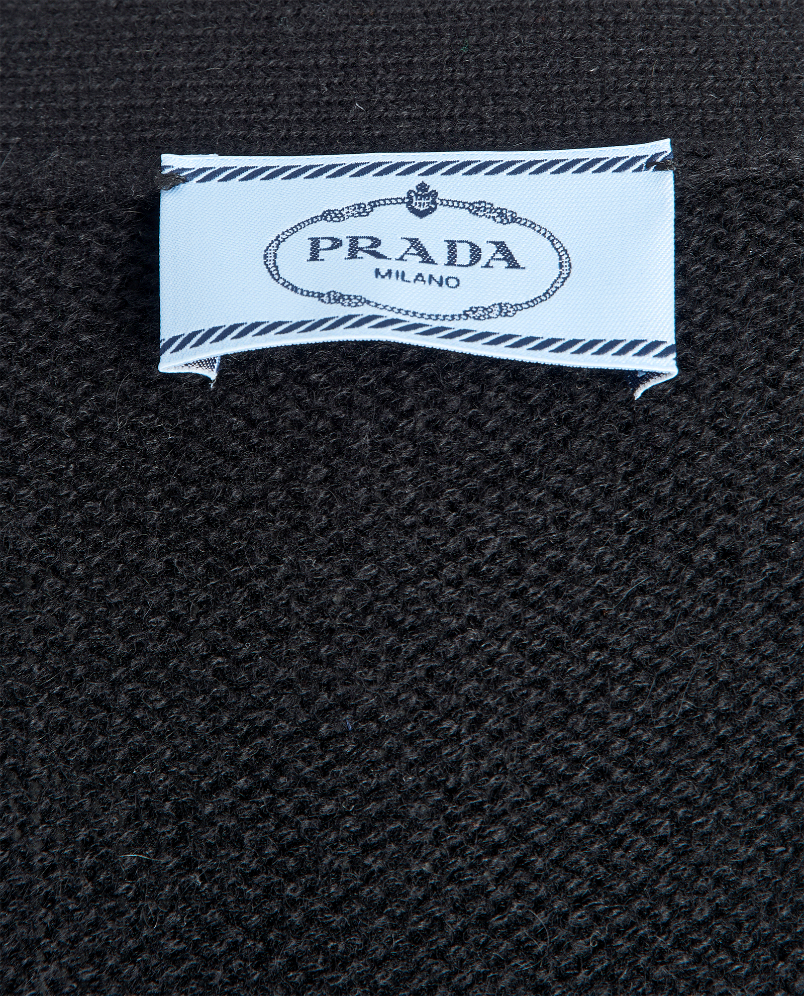 Prada Elbow Patch Cardigan, &pound;90, Clothing, Black, Cashmere, Other view