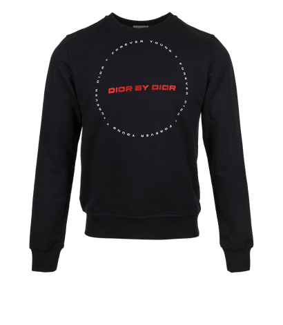 Christian Dior Forever Young Sweatshirt, &pound;270, Clothing, Black, Cotton, Front view
