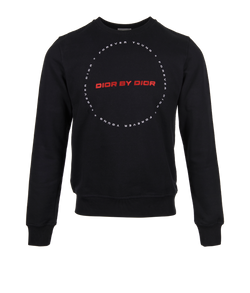Christian Dior Forever Young Sweatshirt, Mens, Cotton, Black, Sz S, 2*