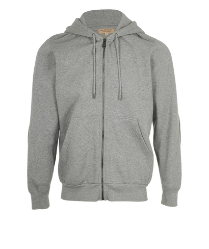 Burberry Zipped Front Pockets Hoodie, &pound;180, Front view