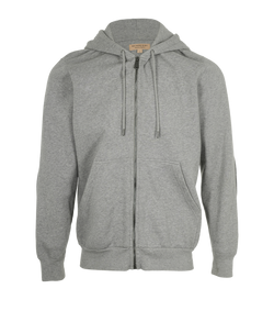 Burberry Zipped Front Pockets Hoodie, Mens, Cotton, Grey, Sz M, 1*