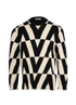 Valentino Crewneck Sweater, &pound;250, Clothing, Black/White, Cashmere, Front view