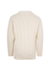 Valentino V-Neck Sweater, &pound;295, Clothing, Cream, Wool, Back view