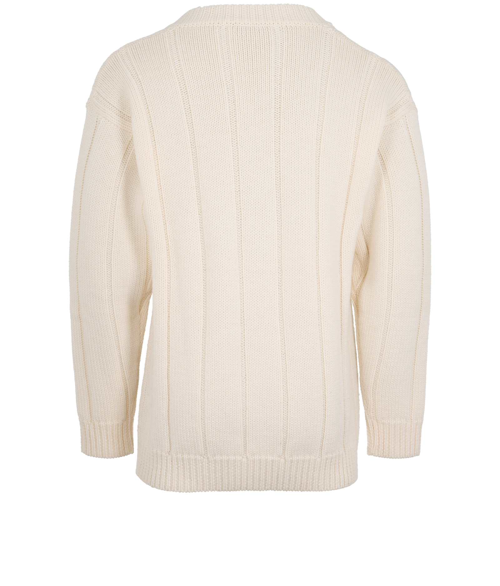 Valentino V-Neck Sweater, &pound;295, Clothing, Cream, Wool, Back view