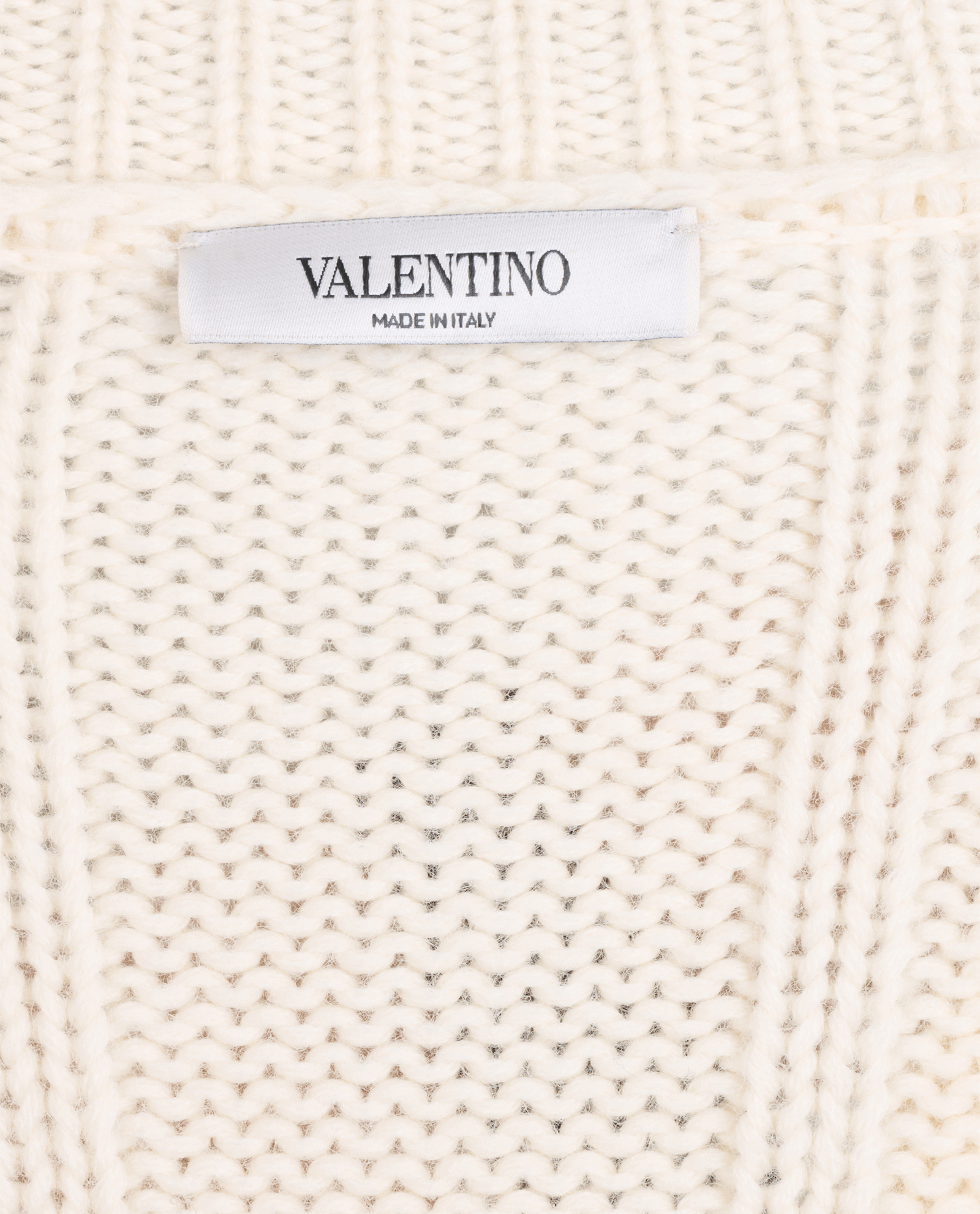 Valentino V-Neck Sweater, &pound;295, Clothing, Cream, Wool, Other view