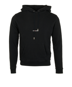 Saint Laurent Logo Hoodie, Cotton, Black, Sz S, 2*