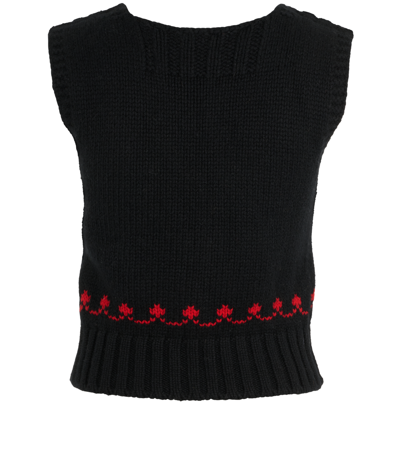 Christian Dior Dioramour Rabbit Vest, &pound;350, Clothing, Black, Cashmere/Wool, Back view