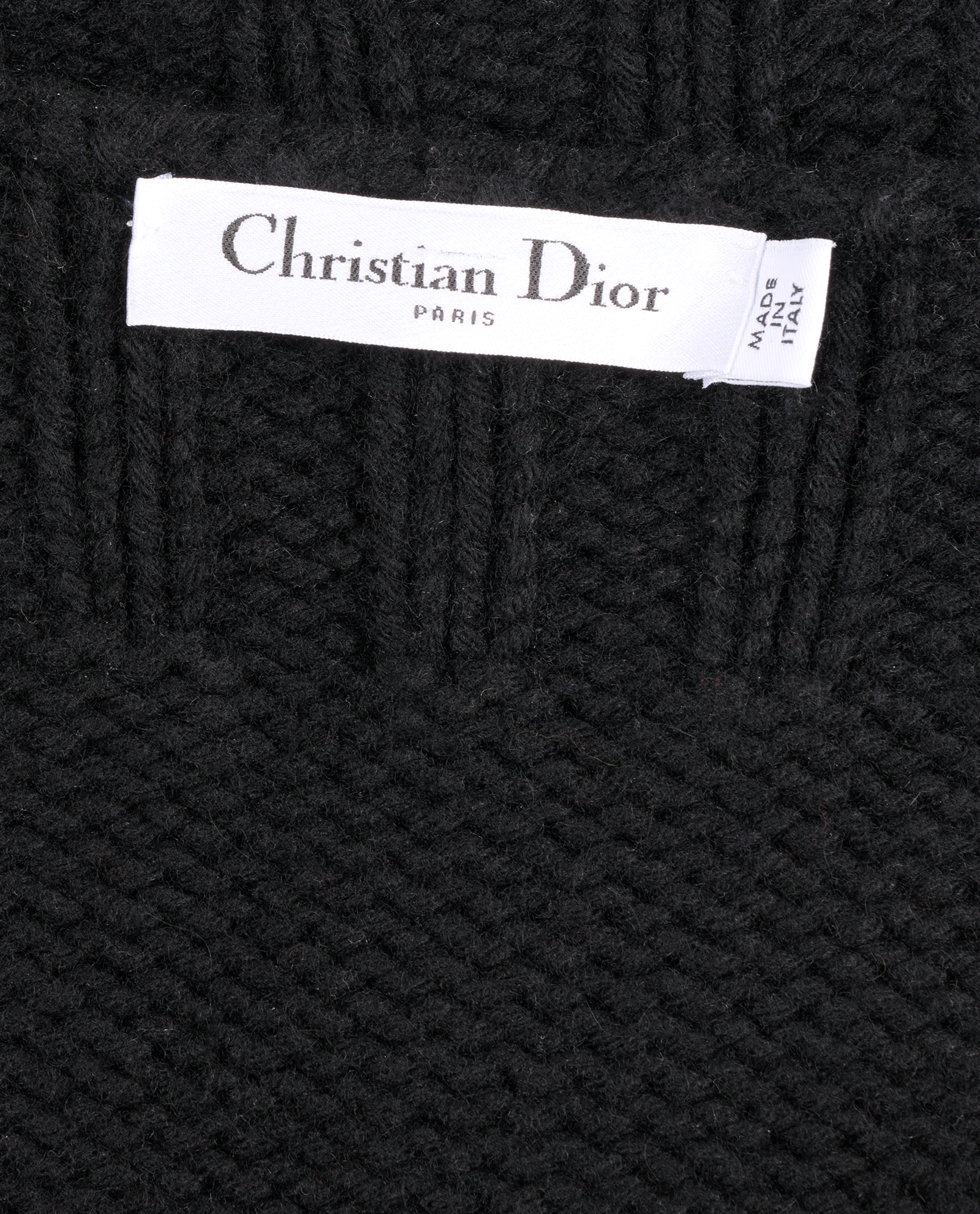 Christian Dior Dioramour Rabbit Vest, &pound;350, Clothing, Black, Cashmere/Wool, Other view