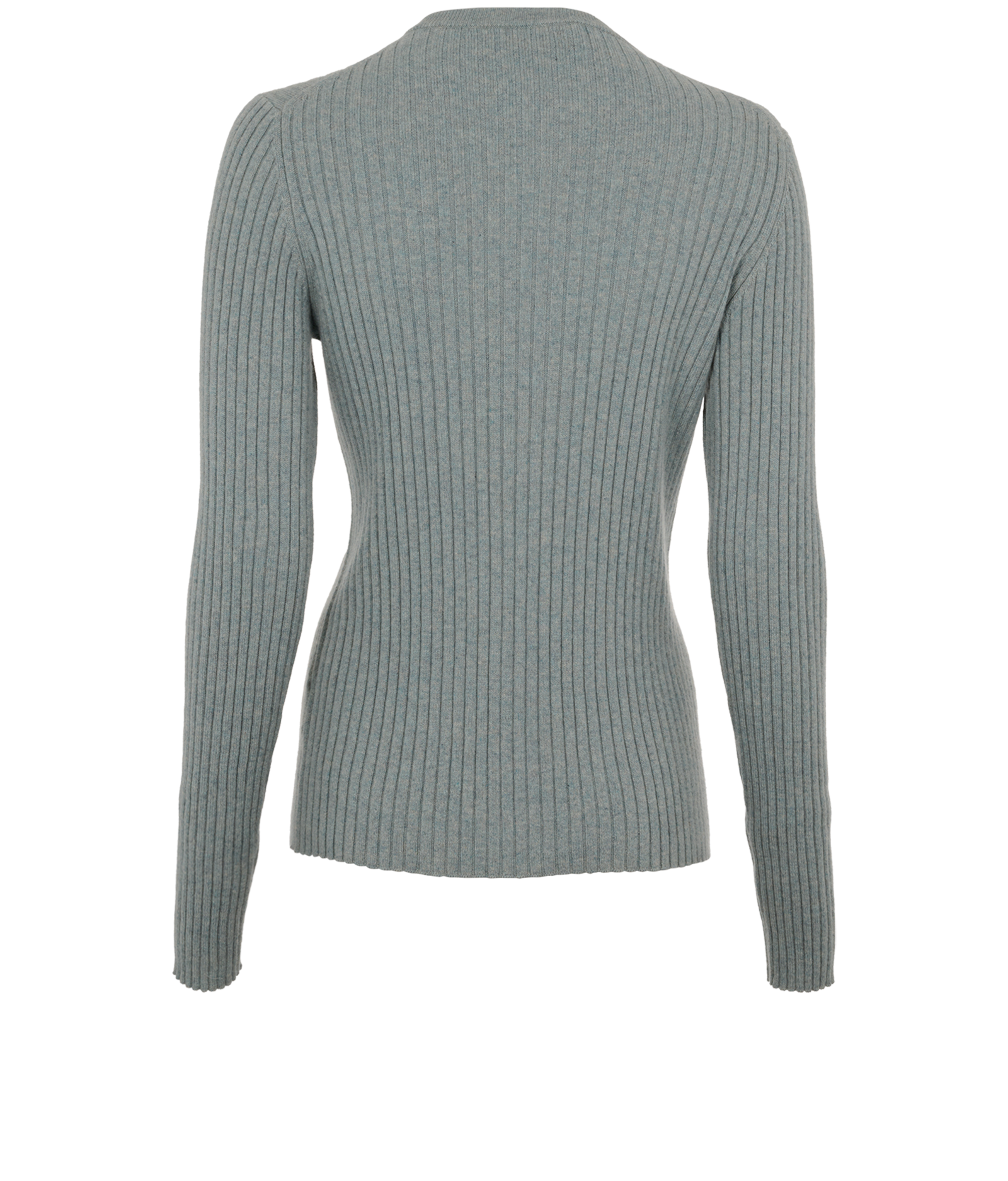 Loro Piana Ribbed Zip Up Cardigan, &pound;650, Clothing, Light Blue, Cashmere, Back view