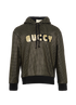 Gucci GUCCY & Star Print Hoodie, &pound;350, Clothing, Black, Cotton, Front view
