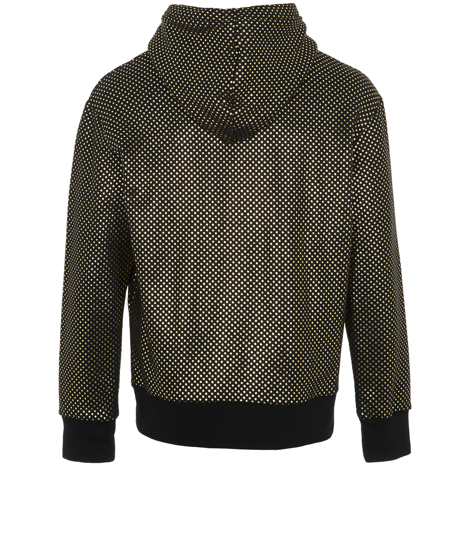 Gucci GUCCY & Star Print Hoodie, &pound;350, Clothing, Black, Cotton, Back view