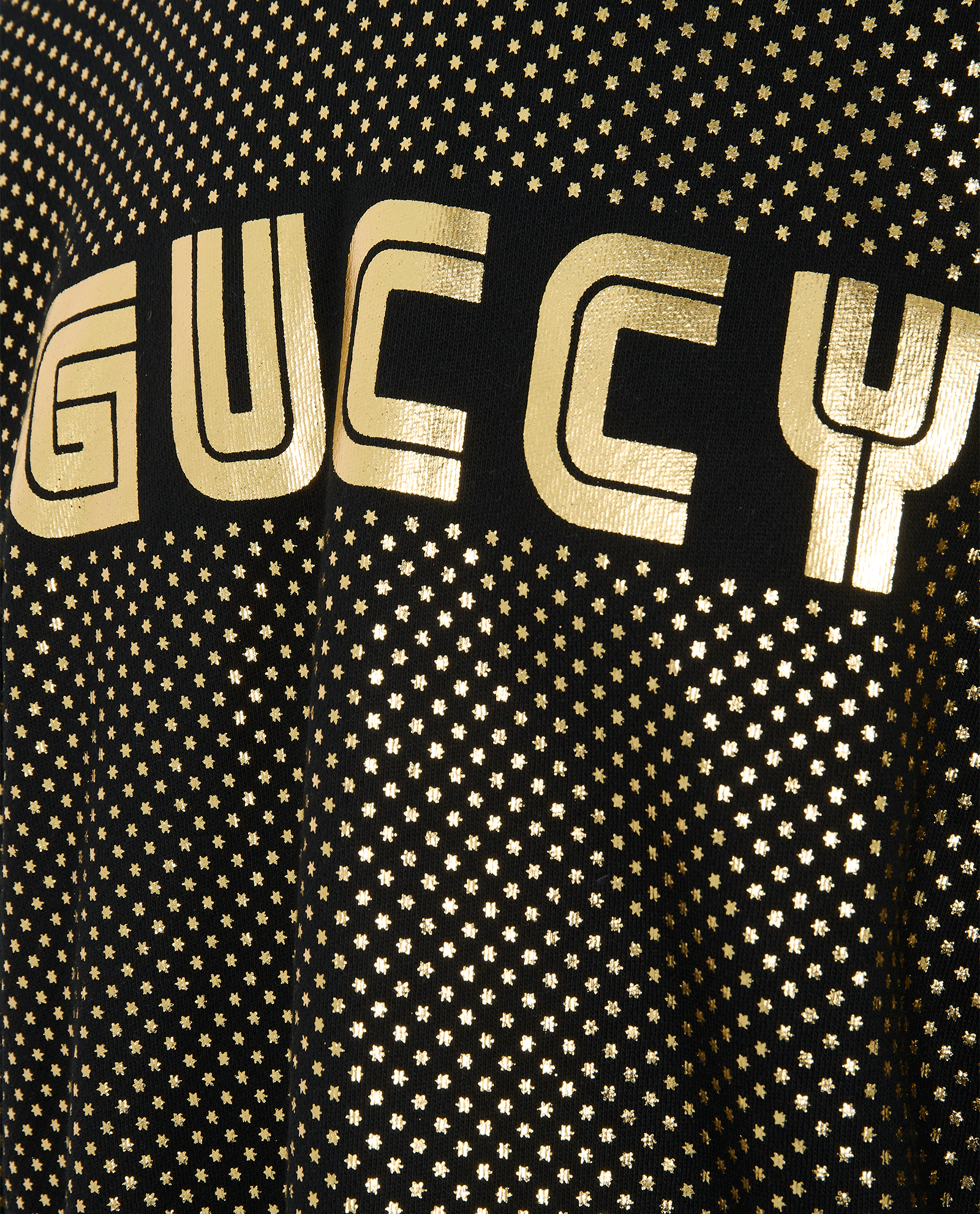 Gucci GUCCY & Star Print Hoodie, &pound;350, Clothing, Black, Cotton, Other view