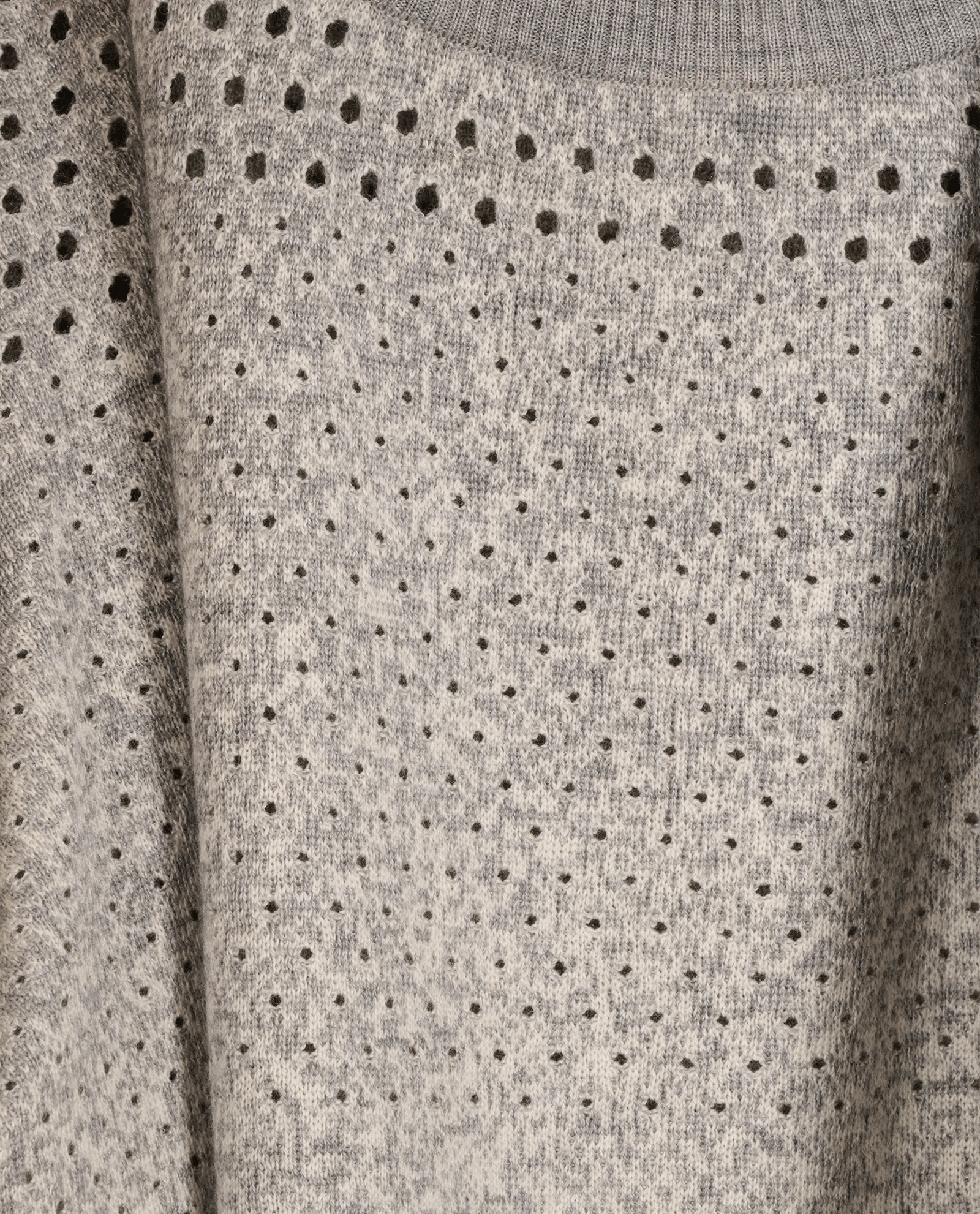 Fendi Perforated Gradient Jumper, &pound;150, Clothing, Grey, Silk/Wool, Other view