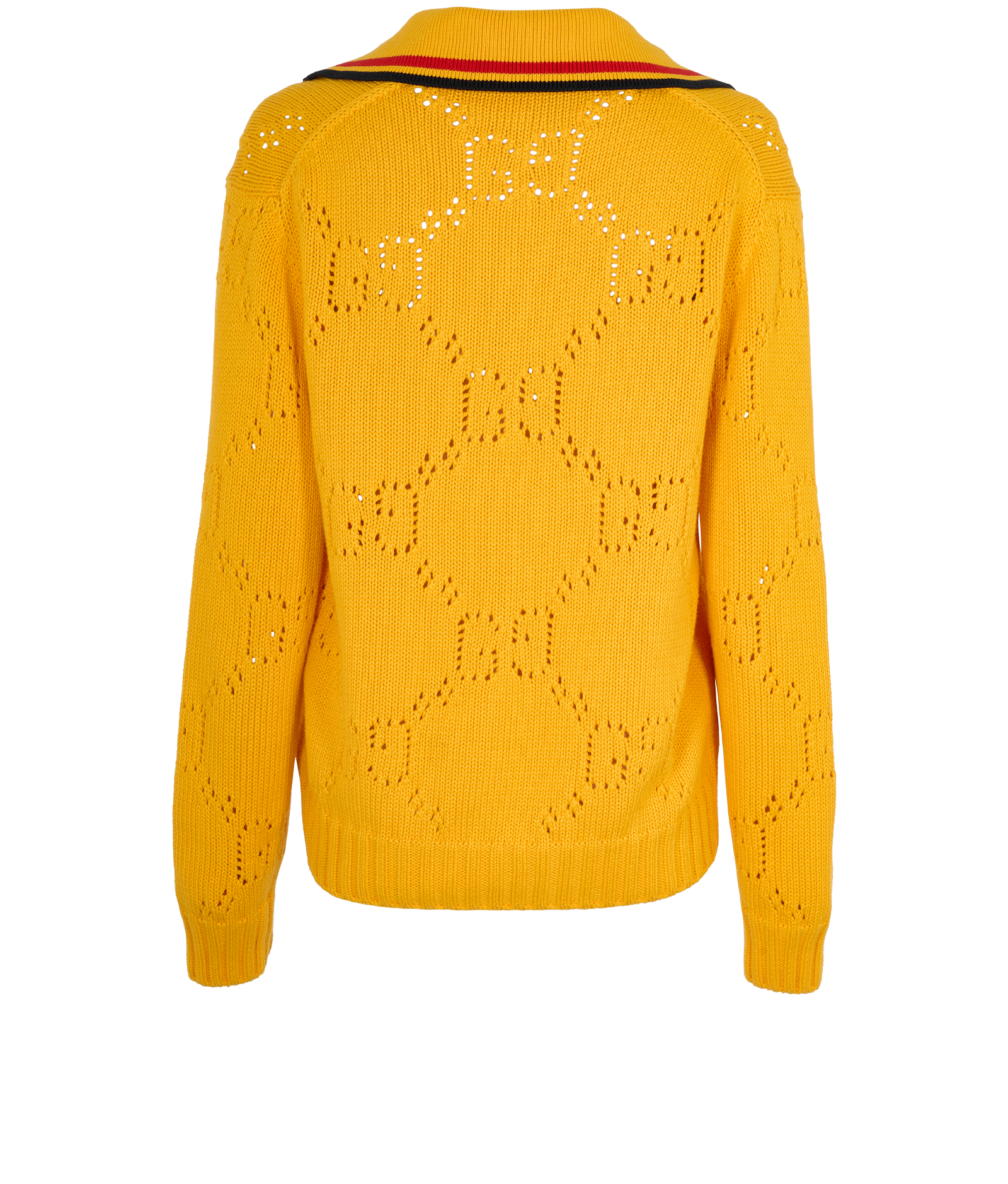 Gucci Knitwear Sweater, &pound;395, Clothing, Yellow, Cotton, Back view