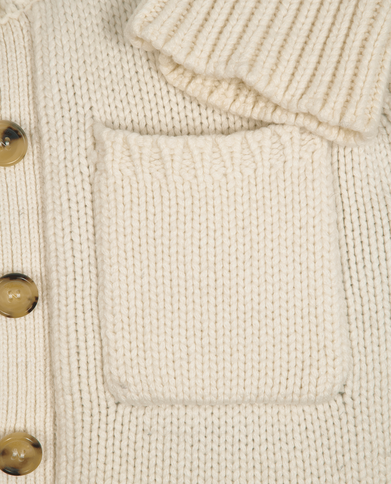 Khaite Lavan Cropped Cardigan, &pound;420, Clothing, Cream, Cashmere, Other view