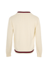 Gucci V Neck Jumper, &pound;375, Clothing, Cream, Cotton, Back view