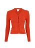 Chanel 97A Chevron Cardigan, £450, Clothing, Orange, Cashmere, Front view
