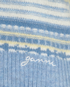 Ganni Soft Stripe Cardigan, &pound;110, Clothing, Blue/White, Wool, Other view
