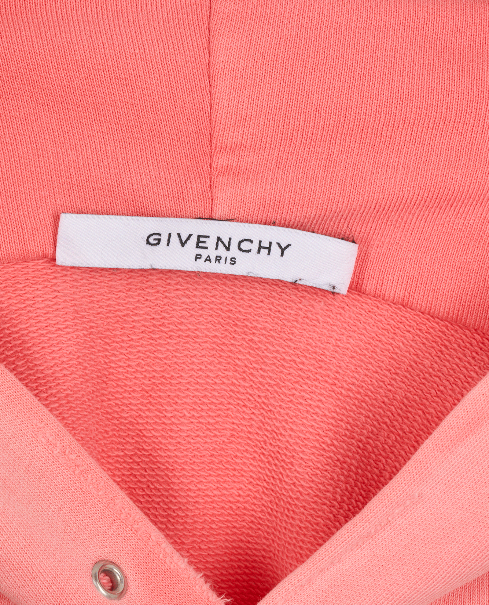 Givenchy Logo Distressed Hoodie, &pound;195, Clothing, Pink, Cotton, Other view