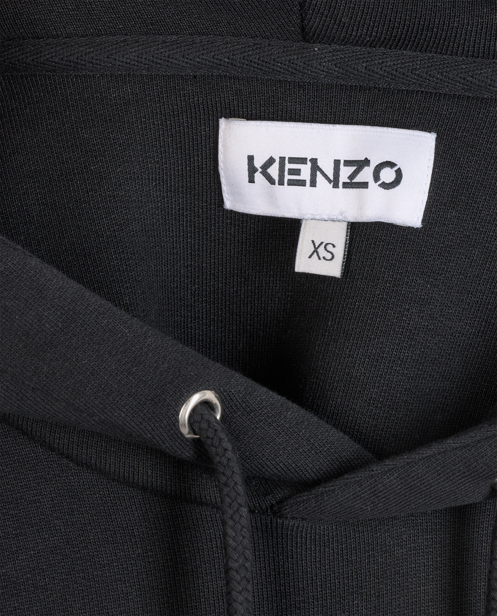 Kenzo Tiger Embroidered Hoodie, &pound;80, Clothing, Black, Cotton, Other view