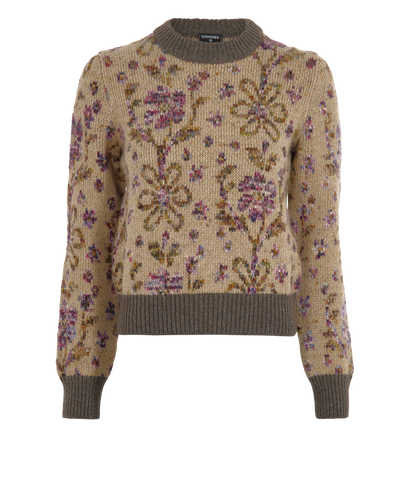 Chanel Knit Sweater, &pound;850, Clothing, Beige, Cashmere, Front view