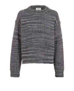 Acne Studios Cable Knit Jumper, Acrylic/Wool, Grey, Sz M, 3*