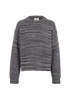 Acne Studios Cable Knit Jumper, &pound;110, Clothing, Grey, Acrylic Plastic/Wool, Front view