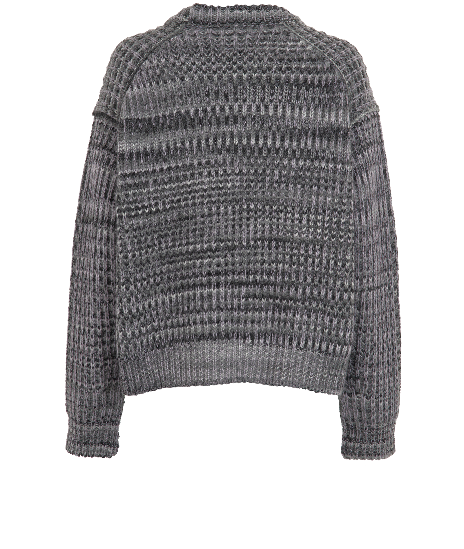 Acne Studios Cable Knit Jumper, &pound;110, Clothing, Grey, Acrylic Plastic/Wool, Back view