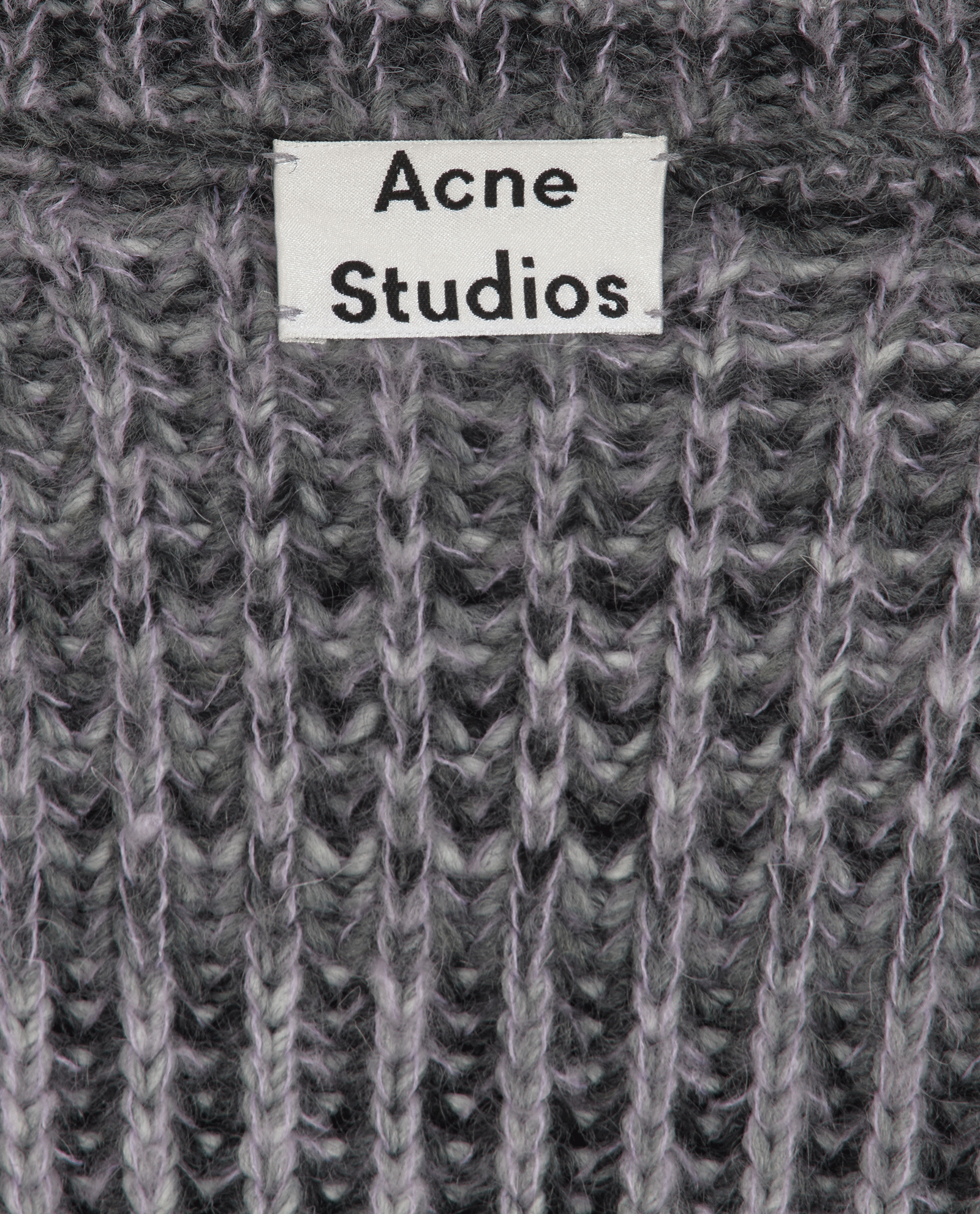Acne Studios Cable Knit Jumper, &pound;110, Clothing, Grey, Acrylic Plastic/Wool, Other view