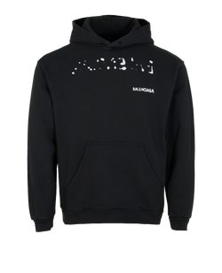 Balenciaga Logo Sweatshirt, Mens, Cotton, Black, Sz XXL, 3*