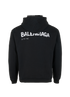 Balenciaga Logo Sweatshirt, &pound;295, Clothing, Black, Cotton, Back view