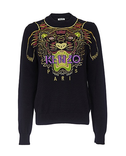 Kenzo Knitted Tiger Jumper, front view