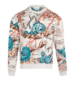 Alexander McQueen Legendary Creature Jumper, Mens, Cotton, Multi, Sz M, 2*