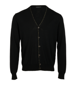 Prada Cardigan, Mens, Wool, Black, Sz XL, 2*