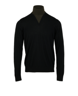 Prada High Neck Jumper, Mens, Wool, Black, Sz XL, 2*