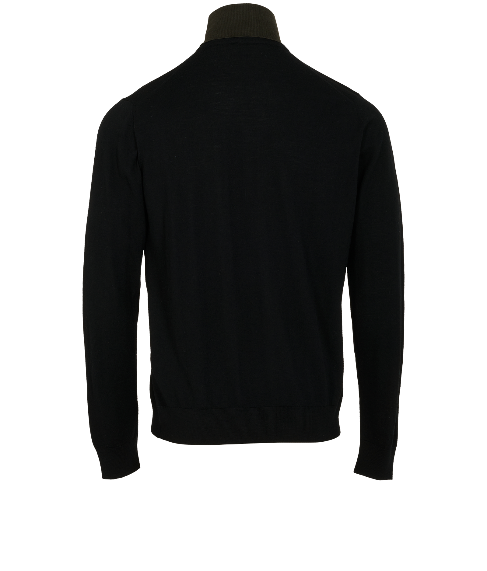 Prada High Neck Jumper, &pound;160, Clothing, Black, Wool, Back view