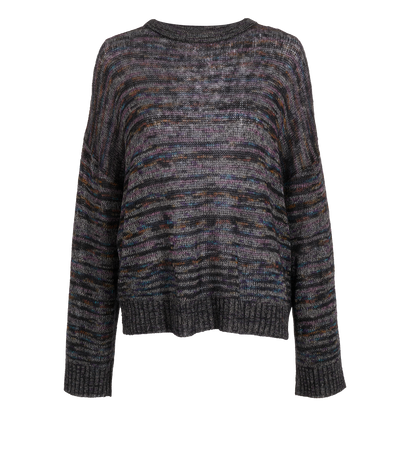 Missoni Crew Neck Jumper, &pound;200, Clothing, Black, Alpaca Wool/Viscose, Front view