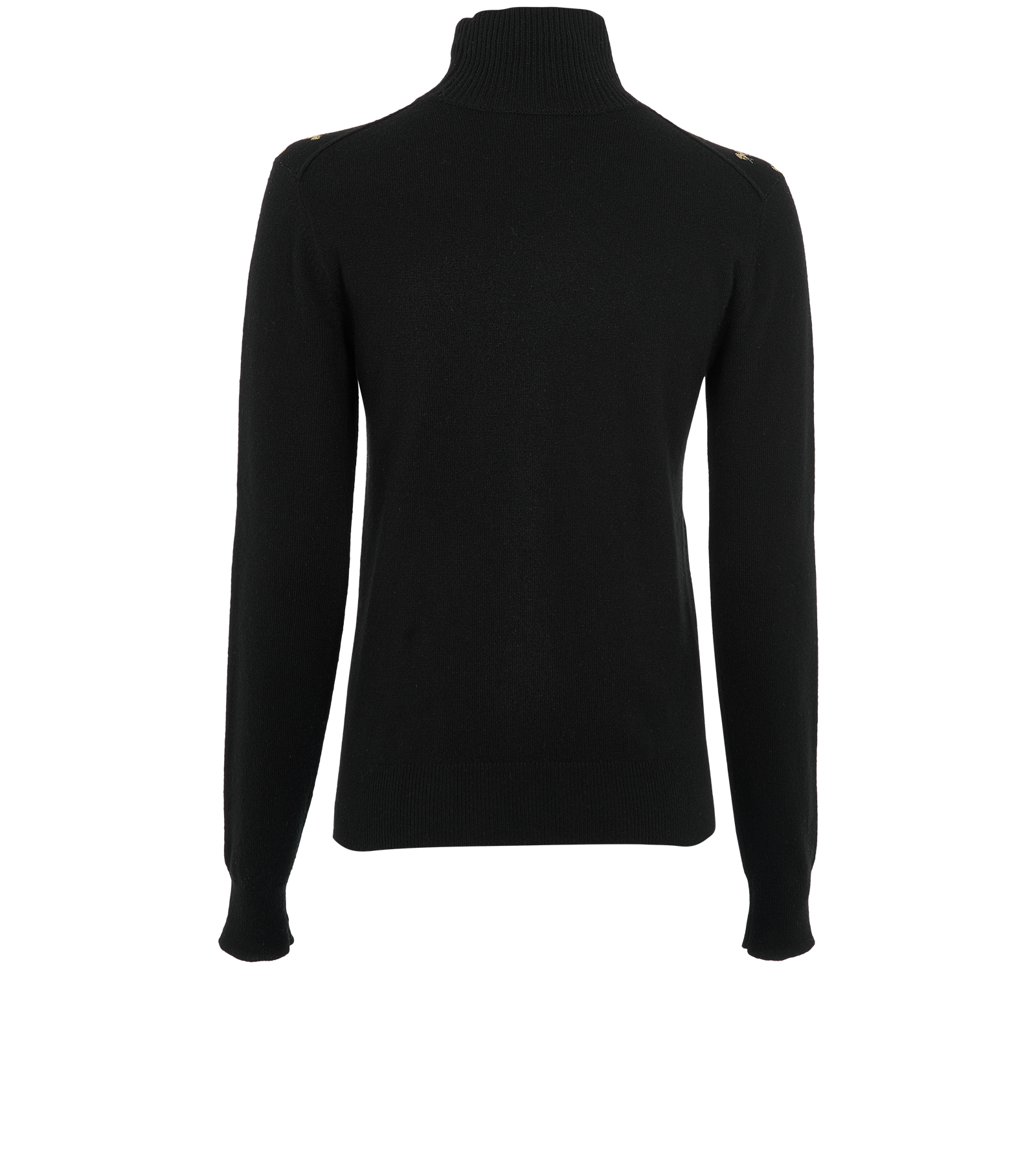 Chloe Horse Print Jumper, &pound;230, Clothing, Black, Wool, Back view