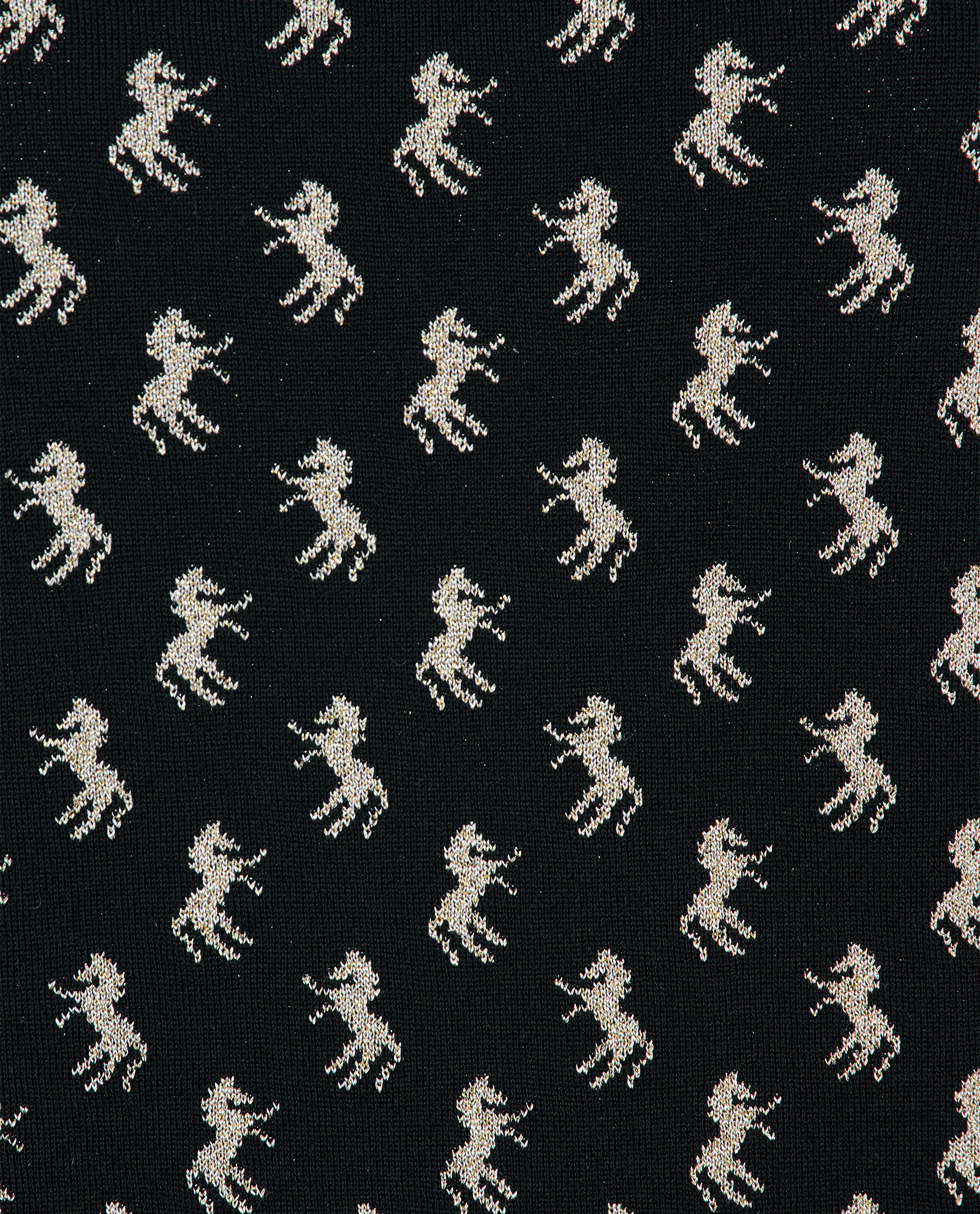 Chloe Horse Print Jumper, &pound;230, Clothing, Black, Wool, Other view