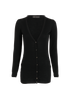 Versace Medusa Buttons Cardigan, &pound;250, Clothing, Black, Wool, Front view