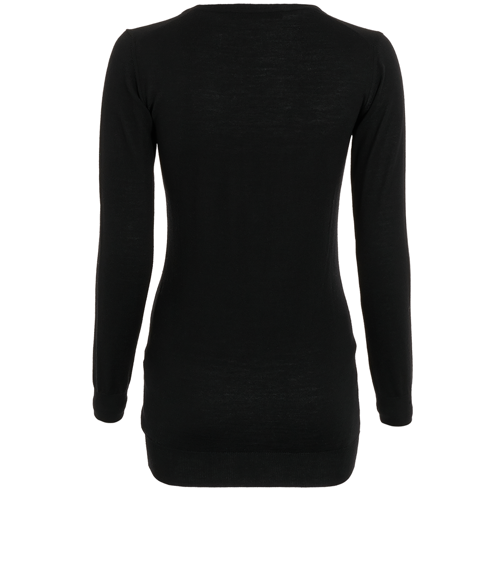 Versace Medusa Buttons Cardigan, &pound;250, Clothing, Black, Wool, Back view