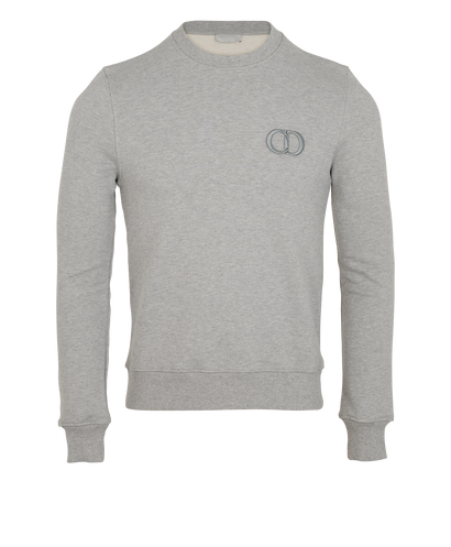 Christian Dior CD Icon Sweatshirt, &pound;320, Clothing, Grey, Cotton, Front view